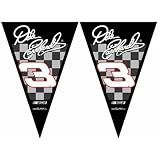 Dale Earnhardt #3 NASCAR 25Ft String Of 6"" x 9"" Party Pennants (Flags)