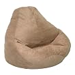 Tan Adult Urban Suede Beanbag By Elite Furniture