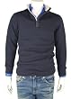 Boss Style Mens Legend Zip Sweater with a Soft Touch and Nice Look Zip Neck Sweaters for Men Navy Blue