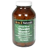 A to Z Naturals  Chewable Vitamin C Plus Bioflavonoids, Tablets, Orange Flavor , 300 tablets