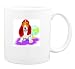 Mug with basset, hound, globe, dog
