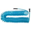 Plastair SpringHose PUW675B93OT-AMZ 75-Feet 3/8-Inch Polyurethane Coil Garden Hose - Blue Translucent
