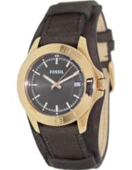 Fossil Retro Traveler Leather Watch - Grey Am4461