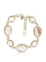 Silver Luxe Pulsera Carré, Topaz