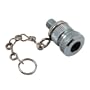SKS Presta Valve Pump Adaptor with Chain, Presta to Schrader