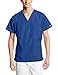 Cherokee Women and Men V-Neck Scrub Top with 3 Pockets 4876, L, Galaxy Blue