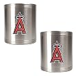 Los Angeles Angels MLB 2pc Stainless Steel Can Holder Set- Primary Logo by Great American Products