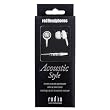 Premium Noise-Reducing Ear Buds Acoustic Style from Radius (White)