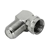 Hama SAT-Adapter F-Stecker - F-Kupplung, 90&deg;