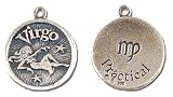 Solid Sterling Silver Virgo Charm