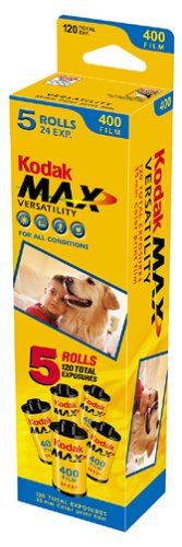 Kodak Max 400 Speed 24 Exposure 35mm Film (5-Pack)