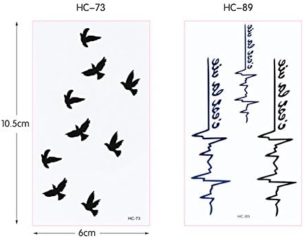 WSTatto1582 Korea Harajuku 5 Sheets Tattoo Stickers HD-003