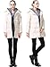 Miya Thickened Hooded Down Jacket For Women Long Overcoat Womens Winter coats, Beige, Large