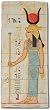 Isis Standing Holding Staff Large Wall Relief