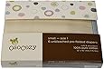 OsoCozy Prefolds Unbleached Cloth Diapers, Size 1, 6 Count