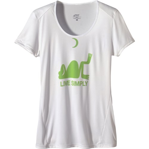 Patagonia Damen Shirt CAPILENE 1 GRAPH, LIVE SIMPLY FROG: WHITE, S, 45331_589 Preisvergleich