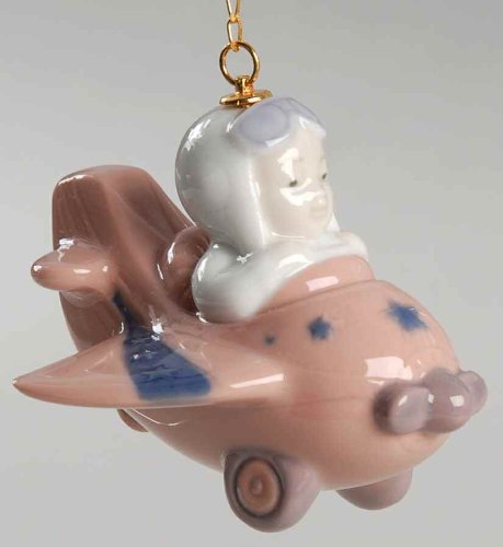 Lladro From Santa’s Workshop Ornament Little Aviator 06343