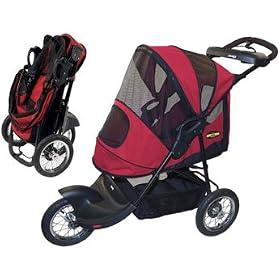 Jeep Rubicon Pet Jogger Dog Stroller (Vintage Red)