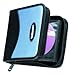 Case Logic KMW 24 - Wallet for CD/DVD discs - 24 discs - koskin - metallic blue Image