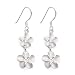 Olive N Figs Sterling Silver Twin Flower Dangle Earring 8mm/10mm with CZ center Olive N Figs Sterling Silver Twin Flower Dangle Earring 8mm/10mm with CZ center