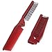 Fenheus Girls Ladies Mens Fine Travel Folding Pocket Salon Hair Brush Comb Red Portable by Fenhe CO.,LTD