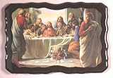 Last Supper Wood Clock