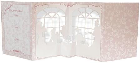 Party Invitation - Set of 10 Accordion Style Die-cut Invitations