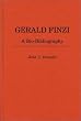 Gerald Finzi: A Bio-bibliography (Bio-Bibliographies in Music)