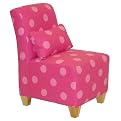 Kids' Polka Dot Armless Chair - Pink