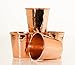 Sertodo Copper Apa Cup | Set of 4, 18 fl oz | Handcrafted, Durable, Artisan Quality Drinkware | Ayurvedic Beverage Serving | Elegant Kitchen & Barware