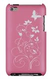 Light Pink Butterfly Flower Case for Apple iPod Touch 4G