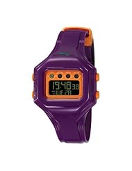 PUMA Womens PU910772006 Bounce-S Purple and Orange Dial Digital Watch