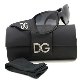 AUTHENTIC DOLCE&GABBANA SUNGLASSES DG 6038B BLACK 501 8G