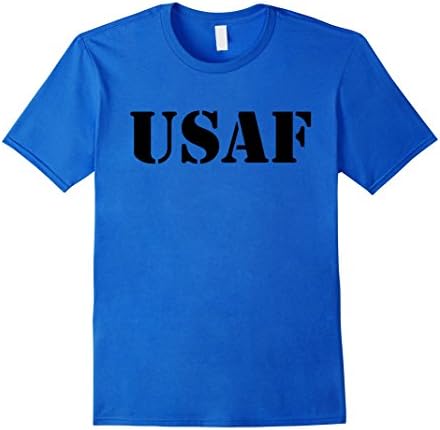 Men's USAF Air Force Physical Training US Military PT T Shirt Large Royal Blue