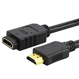 41VTemPsq0L. SL160  10FT 24AWG CL2 High Speed Male to Female HDMI Extension Cable   Black