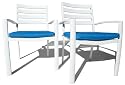 Strathwood St. Croix Aluminum Dining Armchair with Cushion, Set of 2