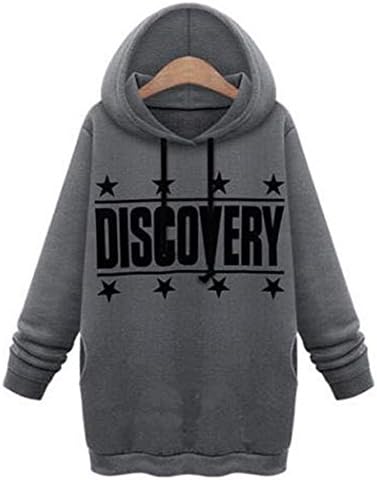 Blrose Casual Sports Discovery Draw String Hoodie(DarkGrey)