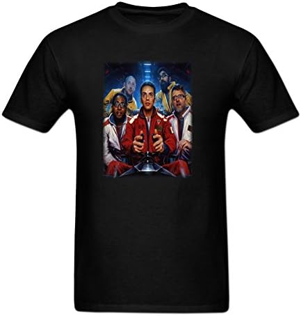 ZIHLN Men's The Incredible True Story Logic Logo Crewneck T shirt M Black