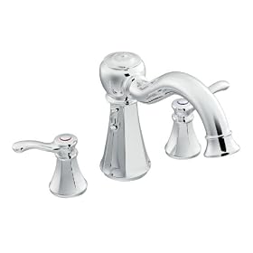 Moen T932 Vestige Two-Handle High Arc Roman Tub Faucet without Valve, Chrome