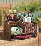 Wicker Tabletop Organizer Natural (Transport)