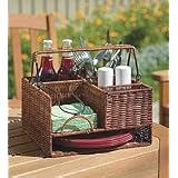 Wicker Tabletop Organizer Natural (Transport)