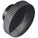DimcoGray Black Phenolic Knurled Clamping Knob Female, Brass Insert: 3/8-16" Thread x 1/2" Depth, 1-7/8" Diameter x 1" Height x 1 Hub Dia x 1/2 Hub length (Pack of 10)