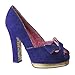 Irregular Choice Blue Suede Pump High Heels 3581 1