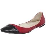 ALL BLACK Womens Snake Cap Ballet Flat