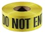 Empire Level 77-1006 Barricade CAUTION DO NOT ENTER Tape, Yellow with Black Ink, 1000-Feet by 3-Inch