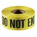 Empire Level 77-1006 Barricade CAUTION DO NOT ENTER Tape, Yellow with Black Ink, 1000-Feet by 3-Inch