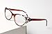 SOOLALA Womens Fashion Designer Rhinestone Cat Eye Magnifying Reading Glasses