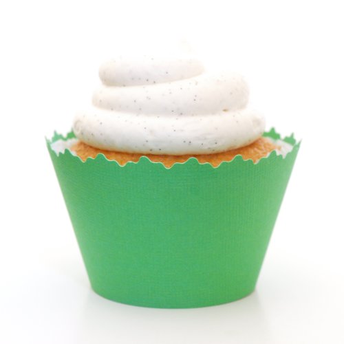 Lime Green Cupcake Wrappers - Set of 12 - Liners Great for Bakers, Event Planners, Caterers & Cupcakeries