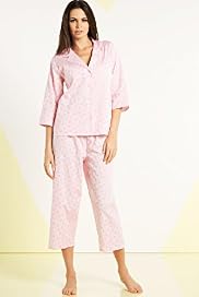 Per Una Pure Cotton Jacquard Spot Copped Pyjamas