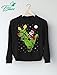 T-Rex Santa Ride Funny Ugly Christmas Sweater Toddler/Kids Sweatshirts